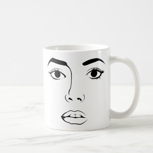 Mug Visage de Femme (Droite)