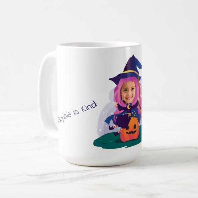 Mug Visage de fille personnalisé  (Devant gauche)