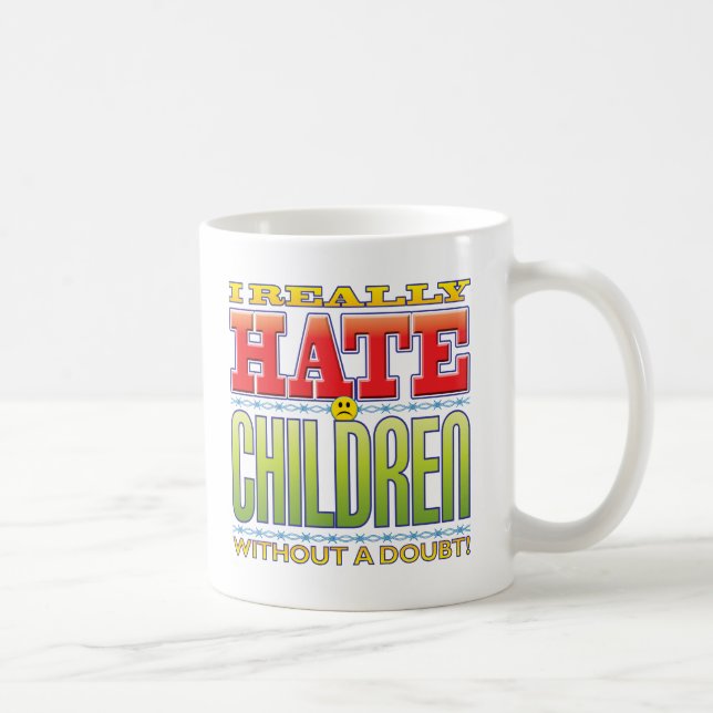 Mug Visage de haine d'enfants (Droite)