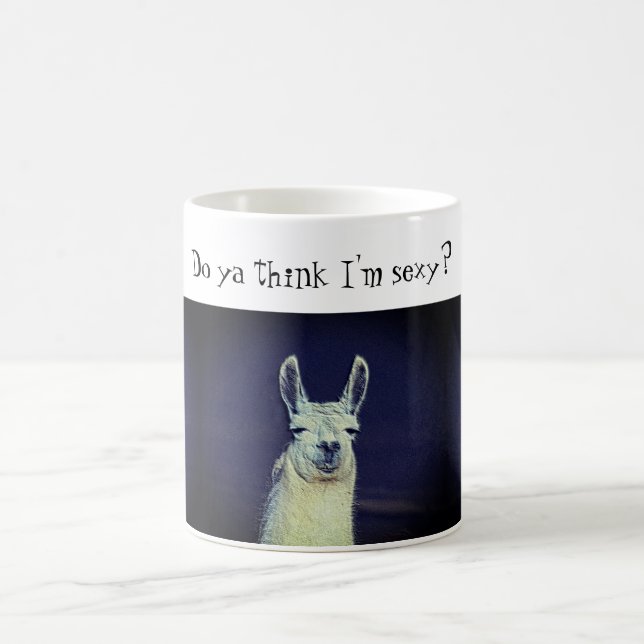 Mug Visage de lama drôle animal (Centre)