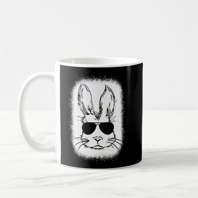 Mug Visage De Lapin Avec Lunettes De Soleil Pour Garço (Gauche)