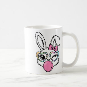 Mug Visage de Lapin Mignon Bubble Gum Gles Rose Coquet