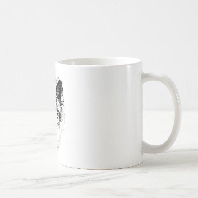 Mug Visage de loup. Image de faune de Digitals (Droite)