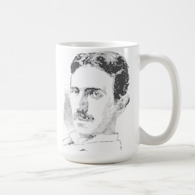 Mug Visage de Nikola Tesla (Droite)