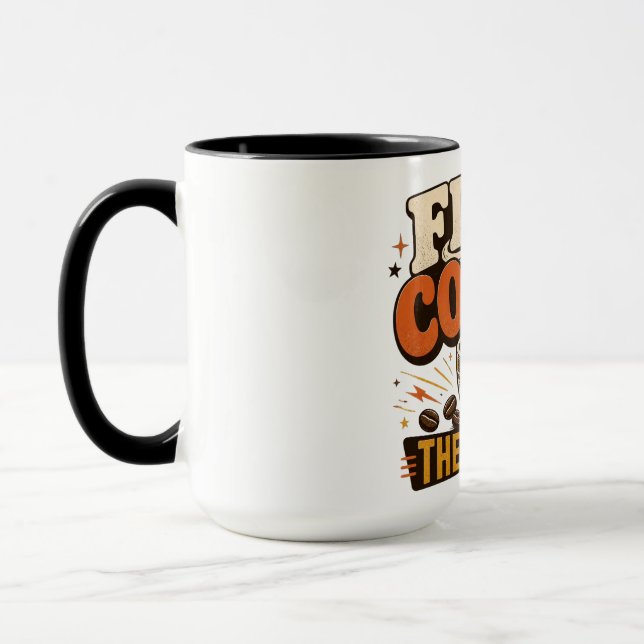 Mug Visage de plage décontracté Rétro Surf (Gauche)