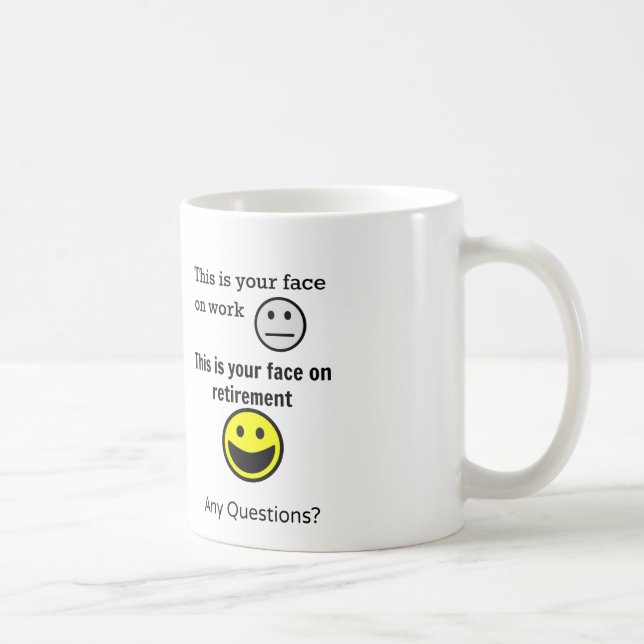 Mug Visage de retraite (Droite)