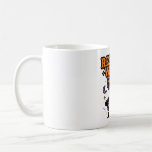 Mug Visage de Sorcière au Repos Typographie Drôle d'Ha