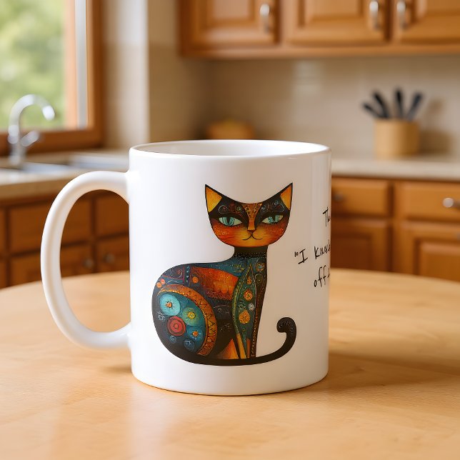 Mug Visage désuet "J'ai renversé quelque chose de la t (Créateur téléchargé)