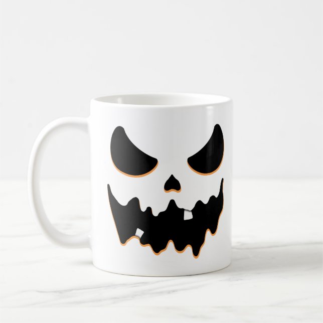 Mug Visage d'horreur citrouille (Gauche)