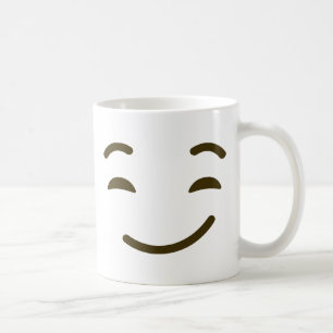 Mug Visage drôle souriant d'un air affecté d'émotic