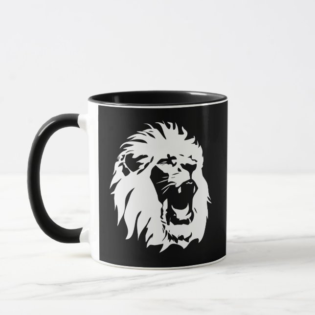 Mug Visage du lion rugissant (Gauche)