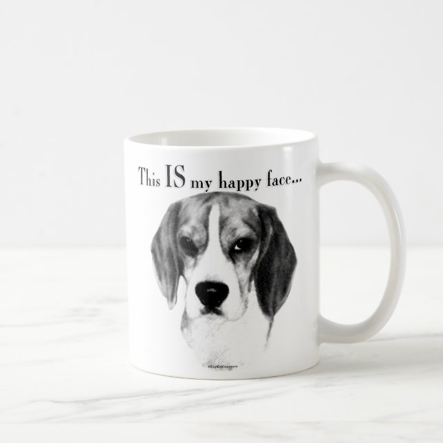 Mug Visage heureux du beagle (Droite)