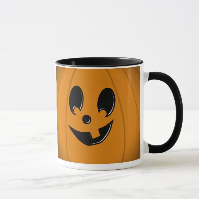 Mug Visage idiot de Jack-o'-lantern avec une dent (Droite)