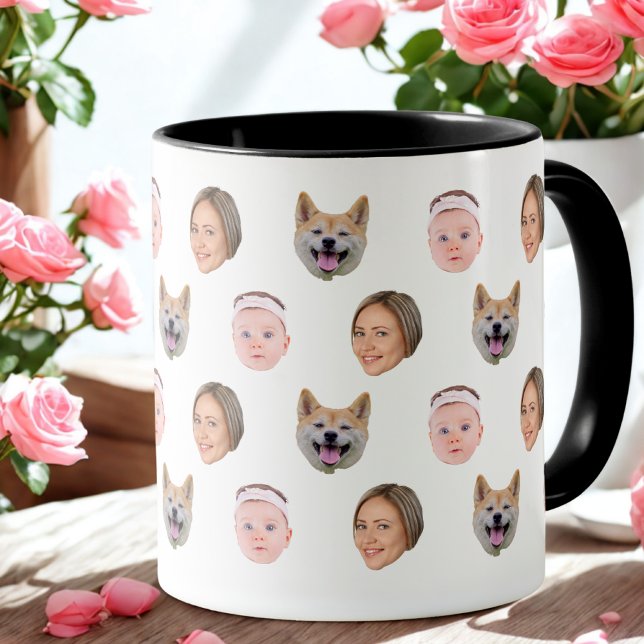 Mug Visage Personnalisé, Mug Photo Personnalisé, C (Créateur téléchargé)