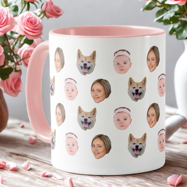 Mug Visage Personnalisé, Mug Photo Personnalisé, C (Créateur téléchargé)