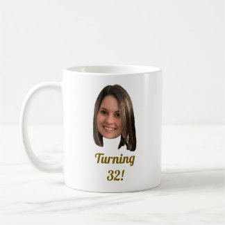 Mug Visage personnalisé pour anniversaire avec âge per