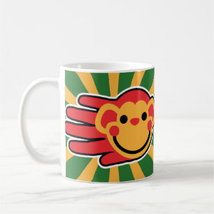 Mug Visage rouge heureux de singe