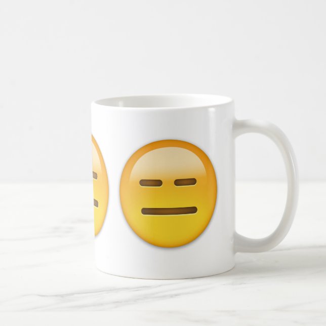 Mug Visage sans expression Emoji (Droite)
