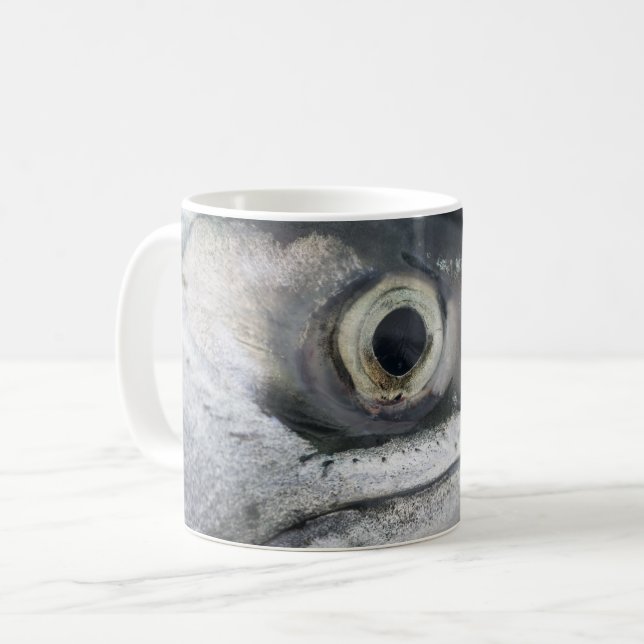 Mug Visage Saumon argenté (Devant gauche)