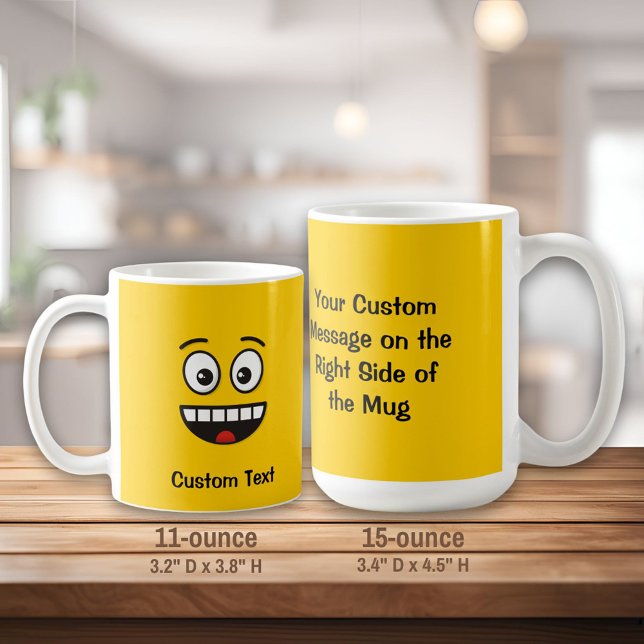 Mug Visage souriant avec Bouge de café à bouche ouvert (Créateur téléchargé)