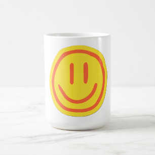 Mug Visage Souriant Mignon   Conception D'émoji Heureu