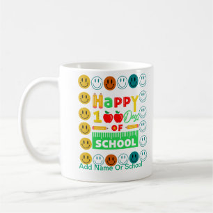 Mug Visage souriant mignon pour le 100ème jour d'école