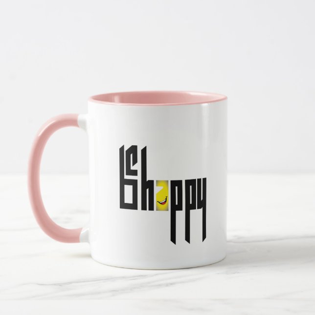Mug Visage Sourire Jaune Classique Personnalisé (Gauche)