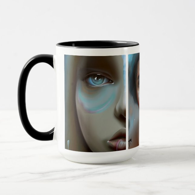 Mug Visages de femmes générés par l'IA (Gauche)