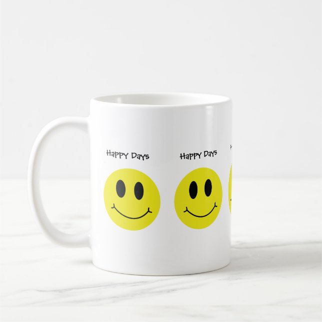 Mug Visages souriants Classique Jours heureux  (Gauche)
