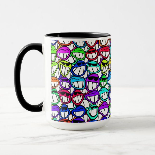Mug Visages souriants cool (Gauche)