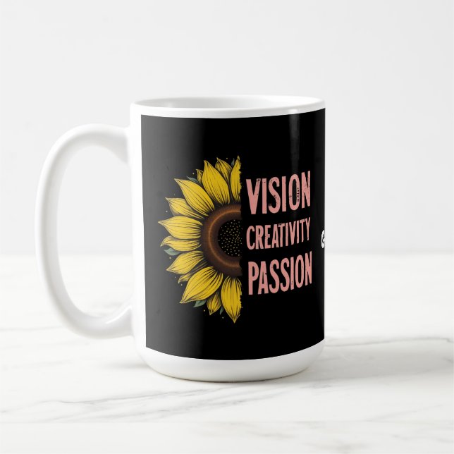 Mug Vision amusante, créativité et passion Célébrer le (Gauche)