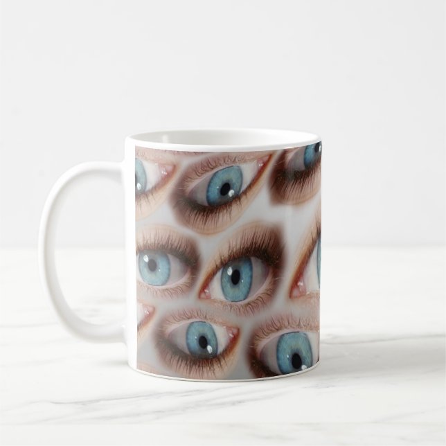 Mug Vision psychédélique : illusion de l'oeil Abstrait (Gauche)