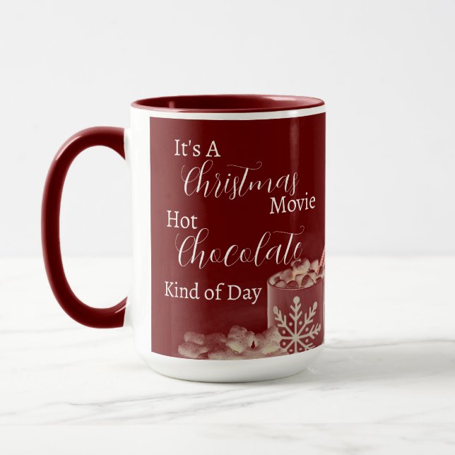 Mug Visionnage de film de Noël personnalisé  (Gauche)