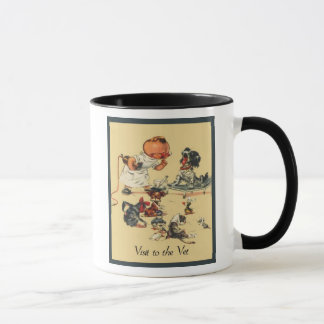 Mug Visite vétérinaire vintage au vétérinaire