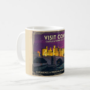 Mug Visitez l'affiche de voyage de style vintage du ch