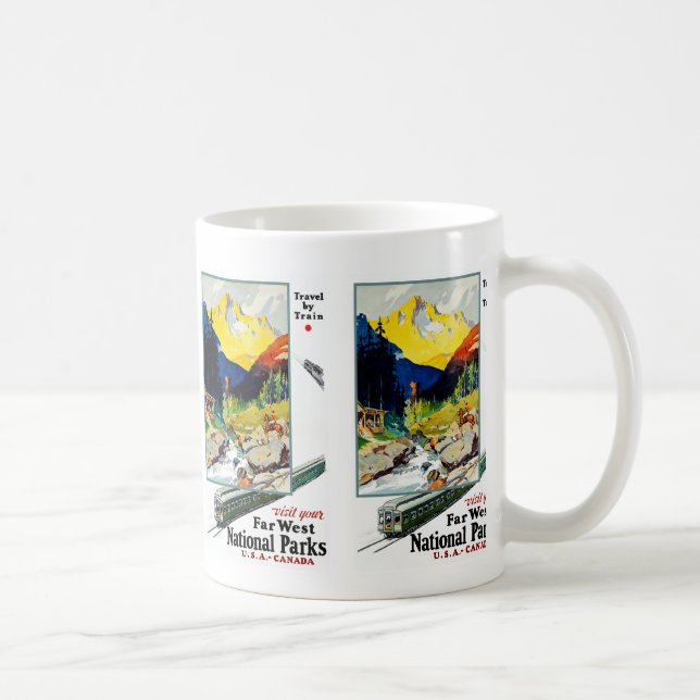 Mug Visitez Vos Parcs Nationaux Far West (Droite)
