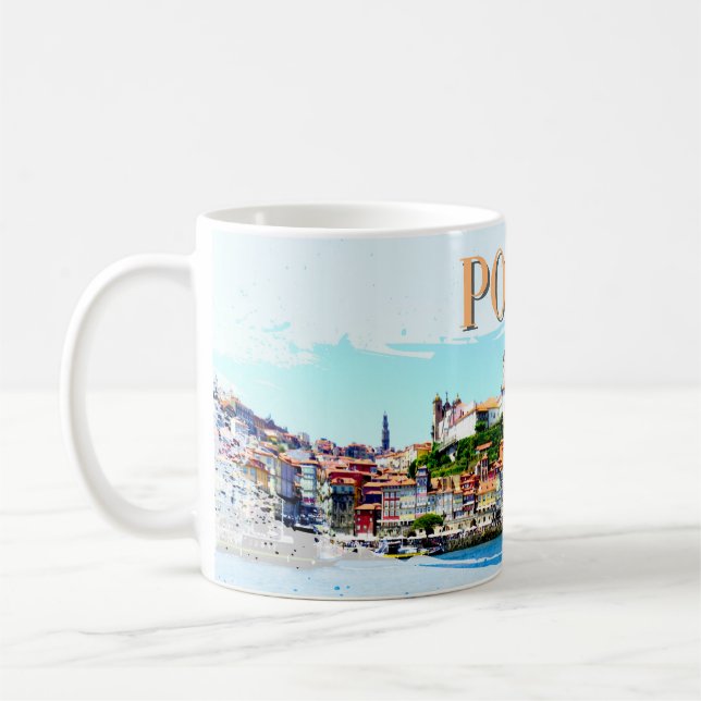 Mug Vista del rio Douro porto portugal (Gauche)