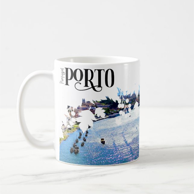 Mug Vista do rio Douro porto portugal (Gauche)