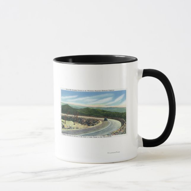 Mug Visualiser une courbe de balayage de l'autoroute d (Droite)