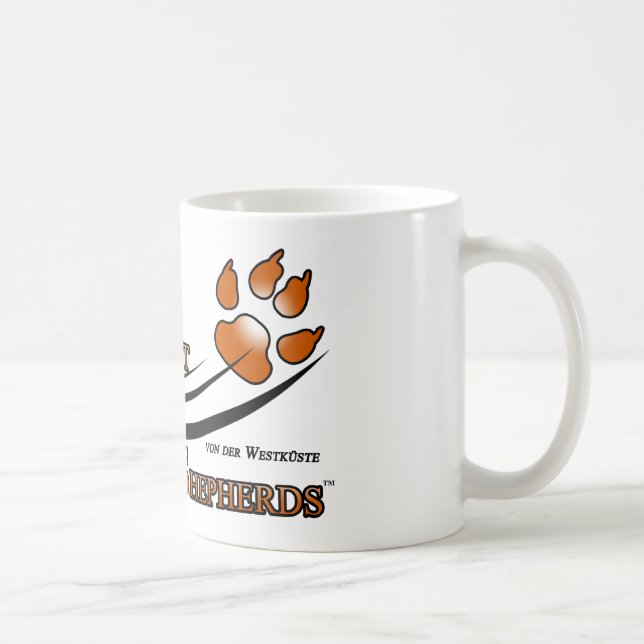 Mug Vitesse de fan de bergers allemands de côte ouest (Droite)
