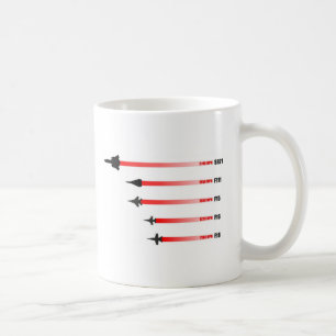 Mug Vitesse maximum d'avion à réaction : Chasseurs d