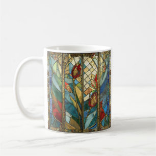 Mug Vitrail Coquelicots Chef Rouge au Lever du Soleil