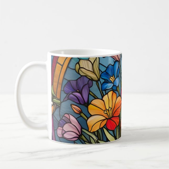 Mug Vitrail floral (Gauche)