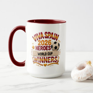 Mug Viva Espagne Coupe du Monde 2026 Héros