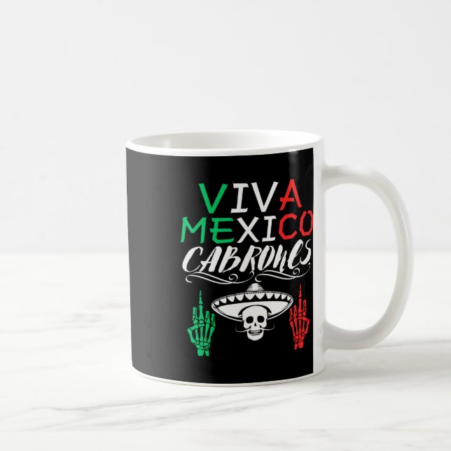 Mug Viva Mexico Cabrones Jour de l'Indépendance Drapea (Droite)