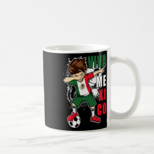 Mug Viva Mexico Garçon de football mexicain Fête de l'