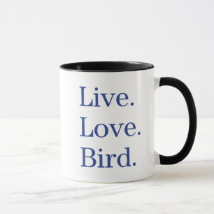 Mug Vivant. Amour. Oiseau