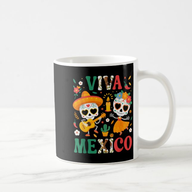 Mug Vive la fête du drapeau mexicain de l'indépendance (Droite)