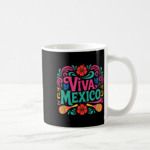 Mug Vive le Mexique, l'art populaire coloré de l'indép
