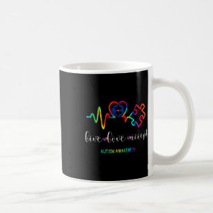 Mug Vivez Amour Acceptez la sensibilisation à l'autism